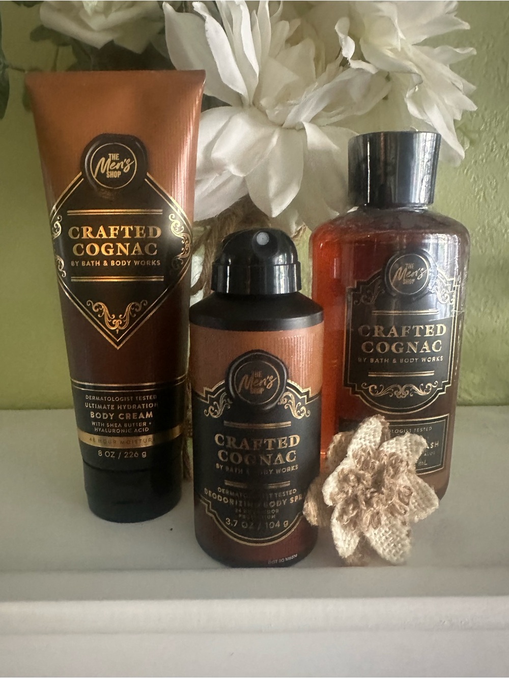 Bath & Body Works Crafted Cognac Men's Grooming Set - Brown, Black